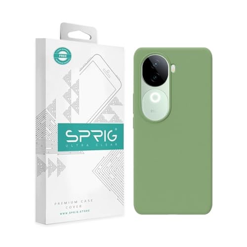 SPRIG Compatible with Vivo V40E Premium SilkTone Back Cover Drop Tested Shock Proof Mobile Case for Men, Women, Boys and Girls with Camera Protection (Mint Green) - Image 1