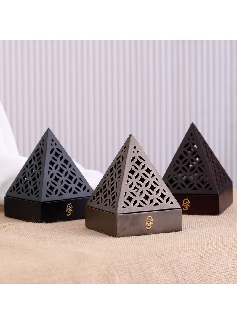 Radin Charcoal Incense Burner Bakhoor Burner Oud Frankincense Resin Incense Burner For Yoga Spa and Aromatherapy Office & Home Decor - Image 2