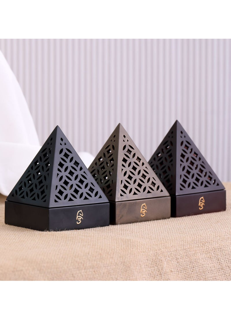 Radin Charcoal Incense Burner Bakhoor Burner Oud Frankincense Resin Incense Burner For Yoga Spa and Aromatherapy Office & Home Decor - Image 3