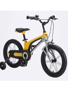 ZYKLUS Zyklus 16" Spark Magnesium Kids Bike Yellow - Lightweight, Adjustable, Disc Brake, Training Wheels, Durable Design for Ages 4-8, Safe & Stylish Bike for Young Riders  - Image 3