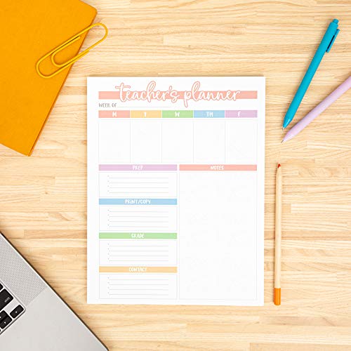 Tiny Expressions - Teacher Appreciation Notepads | Teacher Gifts & School Supplies | 40 Tear Away Sheets on Premium Paper Made in the USA | Great for Classroom or Home Use | Weekly Planner Note Pad - Image 2