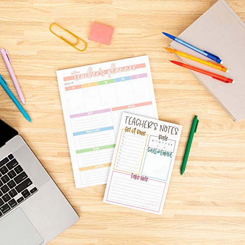 Tiny Expressions - Teacher Appreciation Notepads | Teacher Gifts & School Supplies | 40 Tear Away Sheets on Premium Paper Made in the USA | Great for Classroom or Home Use | Weekly Planner Note Pad - Image 4