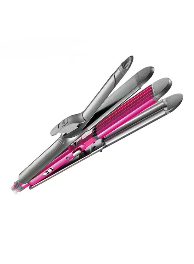 4-in-1 Hair Straightener and Curler Styling Tool – Professional Flat Iron, Curling Wand, and Hair Waver with Adjustable Temperature Control – Multi-Functional Hair Styling Kit for Women - Image 1