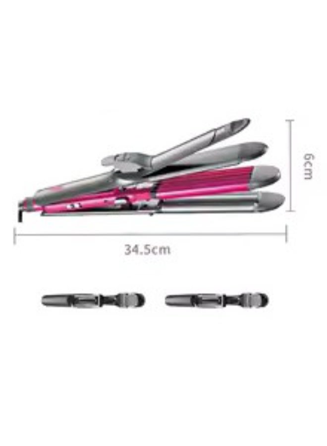 4-in-1 Hair Straightener and Curler Styling Tool – Professional Flat Iron, Curling Wand, and Hair Waver with Adjustable Temperature Control – Multi-Functional Hair Styling Kit for Women - Image 4