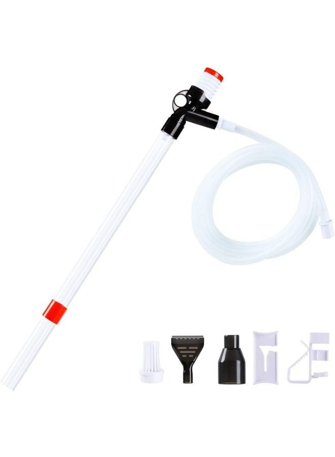 منظف رمل الأكواريوم B&K مع فوهة طويلة لتغيير المياه بسرعة وتنظيف الفلتر مع وحدة تحكم قابلة للتعديل لتدفق المياه - Image 1