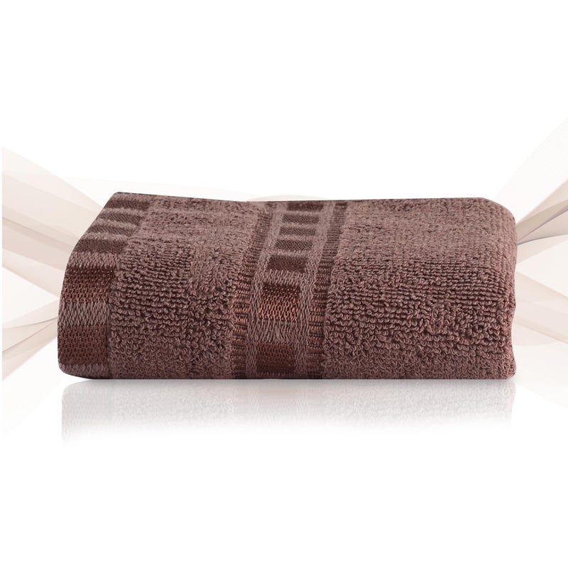 Kuber Industries Kuber Industries Pack of 4 Cotton Hand/Face Towels For Men & Women | Easily Washable | Workout Gym Napkins For Men | Pocket Towel - Brown  - Image 2