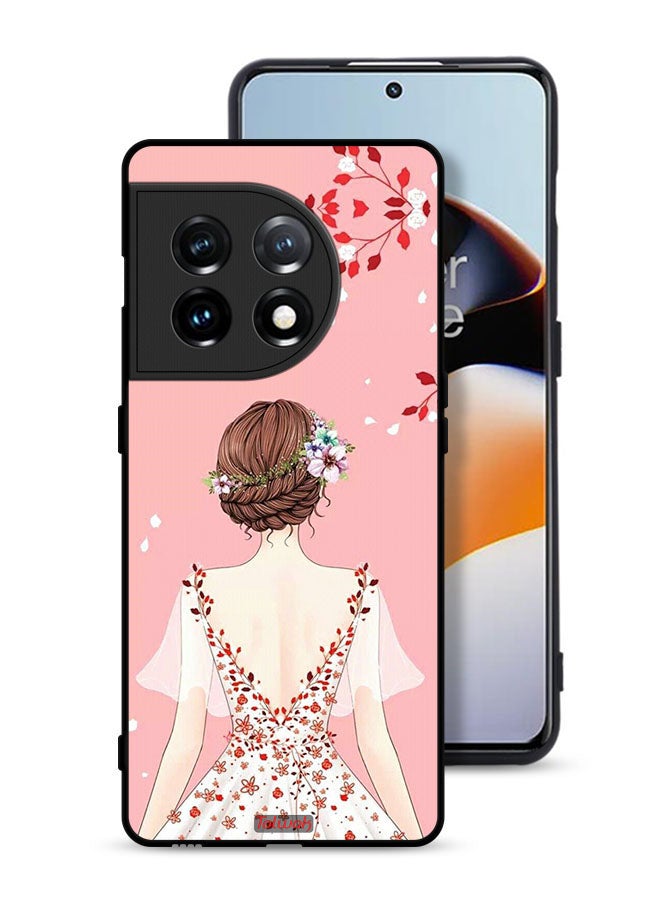 Tolwak OnePlus 11 5G Protective Case Cover Standing Girl Art - Image 1