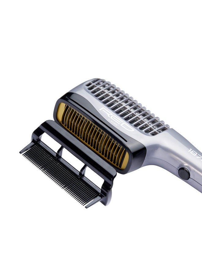 Red by Kiss RED by KISS 1875 Ceramic Ionic Hair Styler with Detangler Pik, Professional Quick Blow Dry Comb, 4 Heat/Speed Settings, Cool Shot Button, Ideal for Curling & Straightening  - Image 4