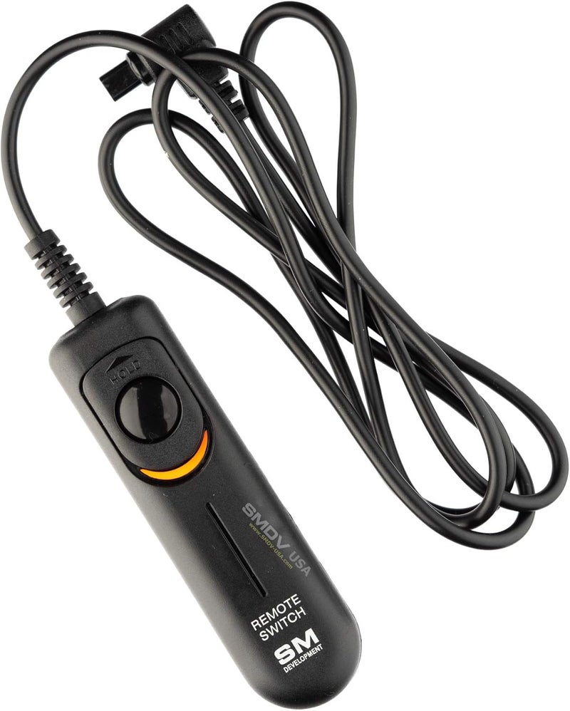 SMDV Remote Shutter Release Cable for Canon EOS 1D, 1DS Mark II, III, Mark III, IV, 1DC, 1DX, 10D, 20D, 20DA, 30D, 40D, 50D, 5D, 5D Mark II, III, 7D, Replaces Canon RS80N3 - Image 1