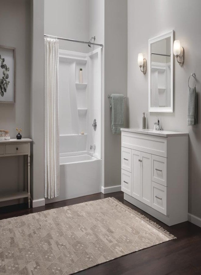 Delta Faucet Foundations Centerset Bathroom Faucet, Chrome 1-Handle Bathroom Faucet, Delta Bathroom Sink Faucet, Metal Push-Pop Drain Assembly, Chrome B510LF - Image 5