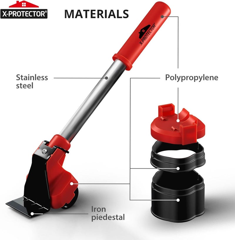 X-Protector Furniture Lifter Tool - Premium Furniture Jack Lifter Tool to Lift Furniture Easily - Appliance Lifter with 8.5" Adjustable Height - Ideal Jack to Lift Furniture Easily with Minimal Effort - Image 4