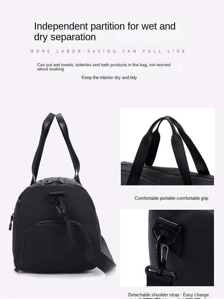 YQbest Travelling Camping Duffel Backpack with Shoe Compartment - Waterproof Gym Sports Overnight Bag for Men Women - Image 4