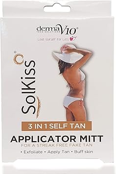 Derma V10 Solkiss 3in1 Self Tan Applicator Mitt - Image 1