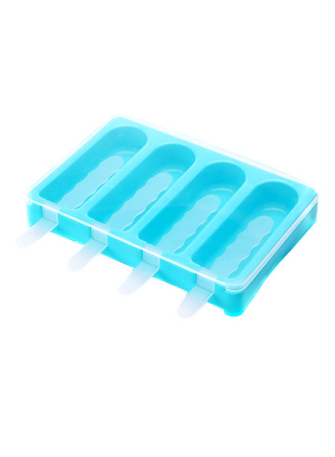 4-Piece Mini Tango Ice Cream Mould Set Blue 18x12x3cm - Image 1