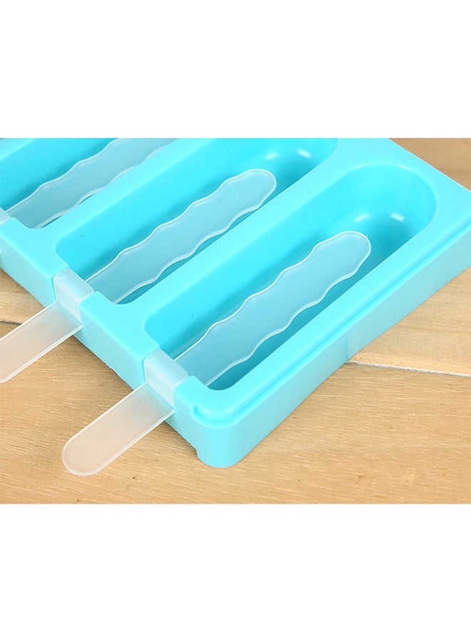 4-Piece Mini Tango Ice Cream Mould Set Blue 18x12x3cm - Image 4