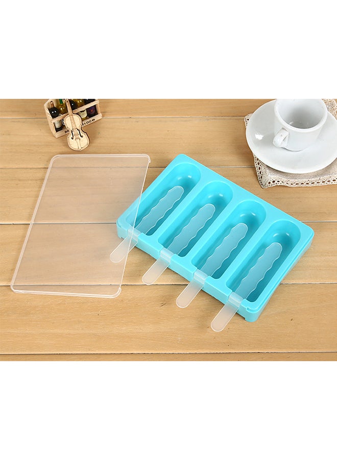 4-Piece Mini Tango Ice Cream Mould Set Blue 18x12x3cm - Image 2
