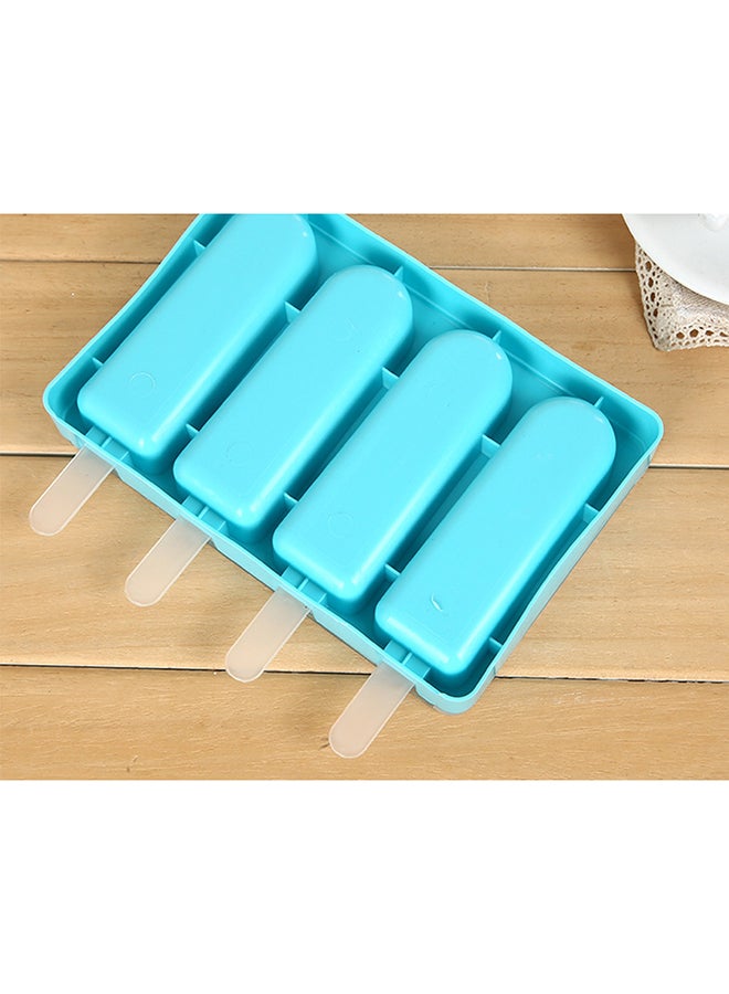 4-Piece Mini Tango Ice Cream Mould Set Blue 18x12x3cm - Image 5