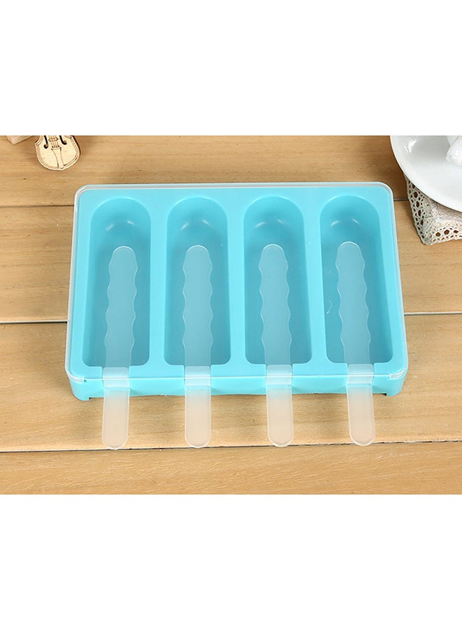 4-Piece Mini Tango Ice Cream Mould Set Blue 18x12x3cm - Image 3