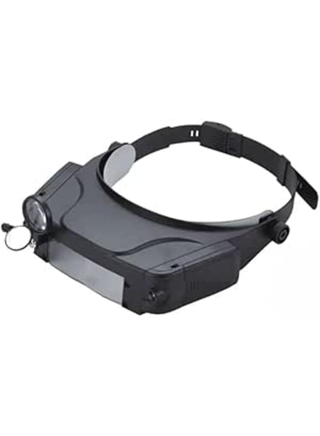 Hands-Free LED Head Magnifier with Adjustable Lenses – MG81007-C for Jewelry, Electronics & Crafts