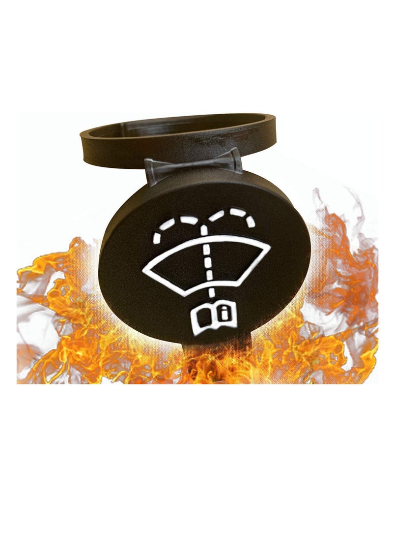 Generic Windshield Wiper Washer Fluid Reservoir Tank Bottle Cap, Replacement for Chevrolet, Buick LaCrosse, Cadillac CTS (1 Pack, Black)  - Image 2