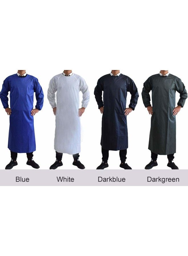 Jaspfct Waterproof Aprons with Long Sleeves, Chemical Resistant Aprons for men MD008Blue - Image 4