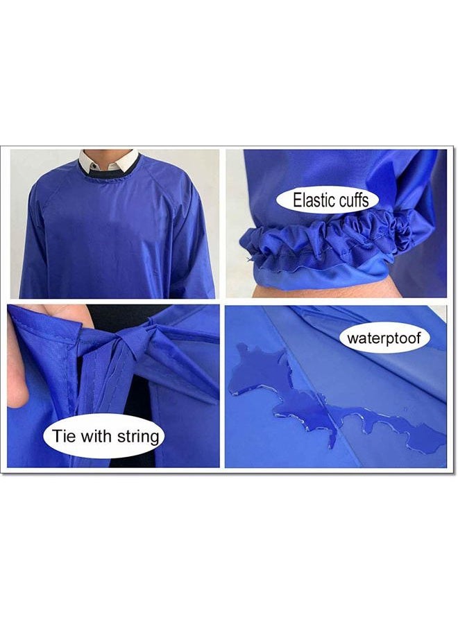 Jaspfct Waterproof Aprons with Long Sleeves, Chemical Resistant Aprons for men MD008Blue - Image 3