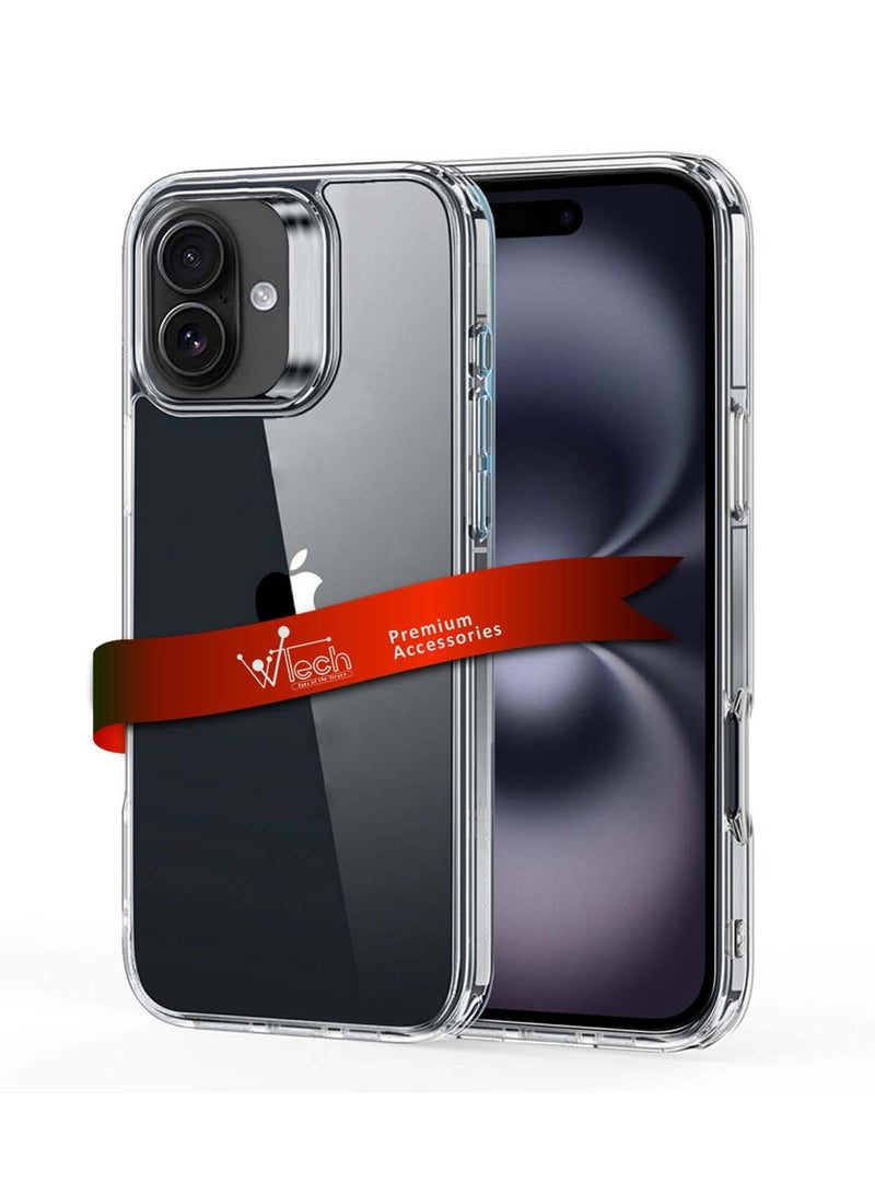 دبليو تيك ابل ايفون 16 2024 ديستني سيريز تي بي يو سوفت كورنرز مع غطاء صلب للكمبيوتر الشخصي - شفاف - Image 1