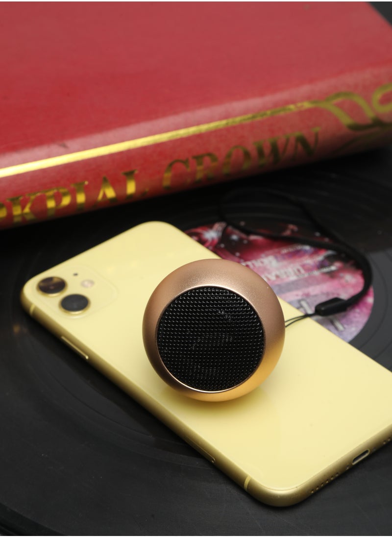 Generic - Mini wireless speaker HD sound quality Golden - Image 1