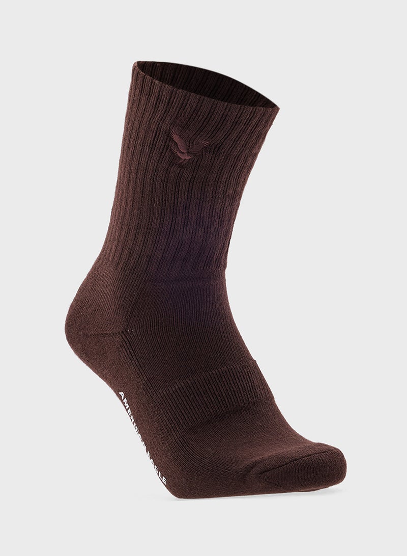 American Eagle AE Terry Crew Socks 5-Pack  - Image 3