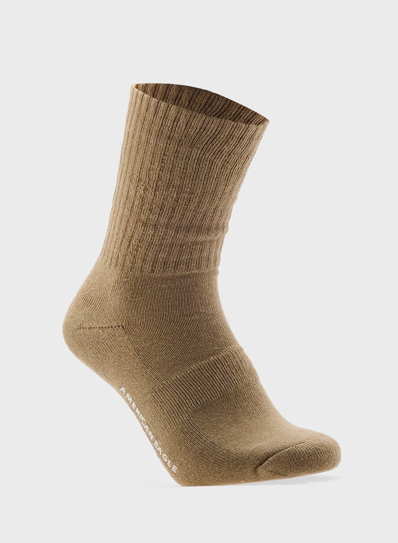 American Eagle AE Terry Crew Socks 5-Pack  - Image 5