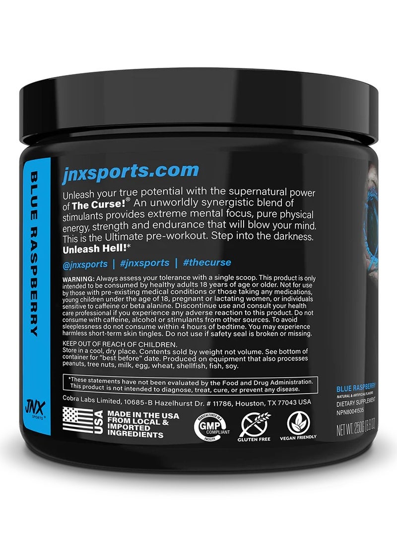 JNX Sports - The Curse! Pre-Workout Powder Blue Raspberry - 50 Servings - Image 1