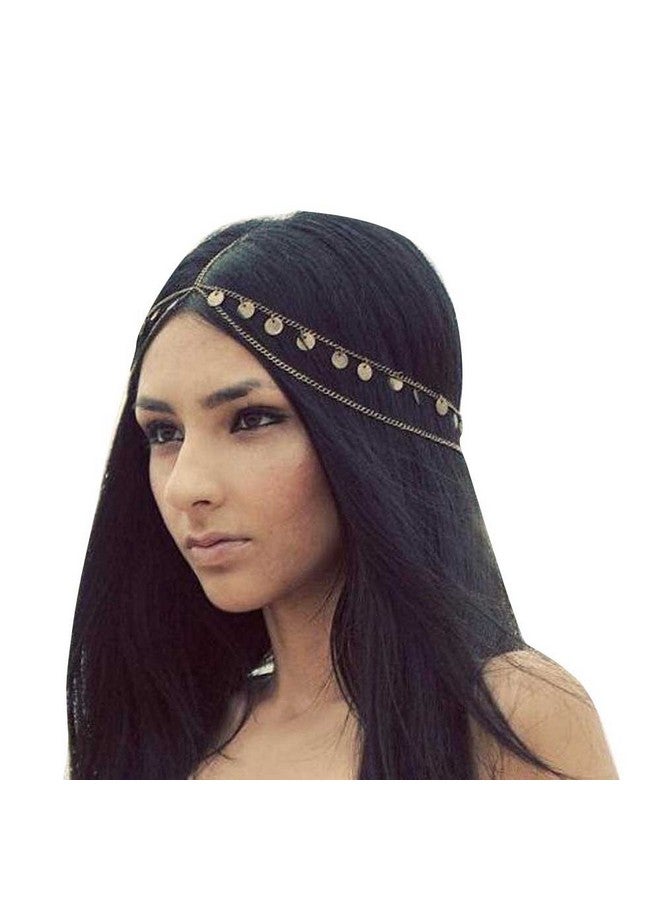 Missgrace سلسلة رأس ذهبية بوهيمية للنساء - إكسسوار رأس للعروس - إكسسوار زفاف - مجوهرات شعر للعروس والفتيات - Image 2
