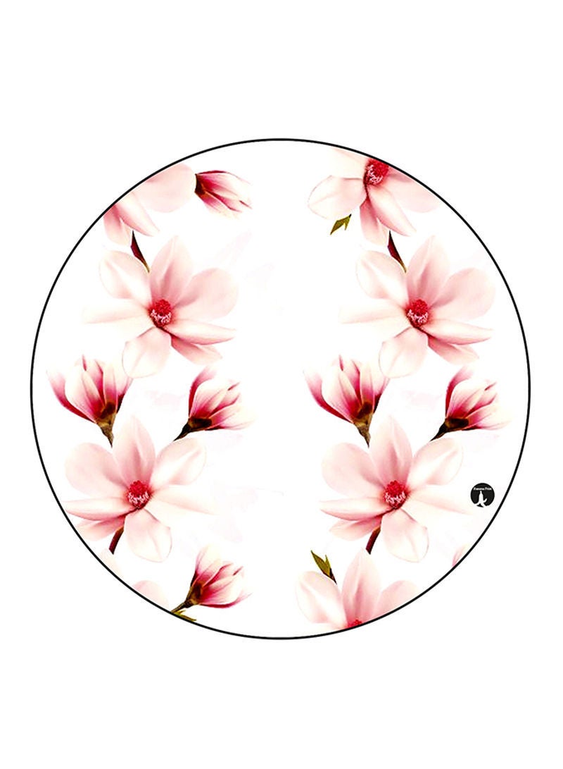 Flowers Printed Mouse Pad  Multicolour