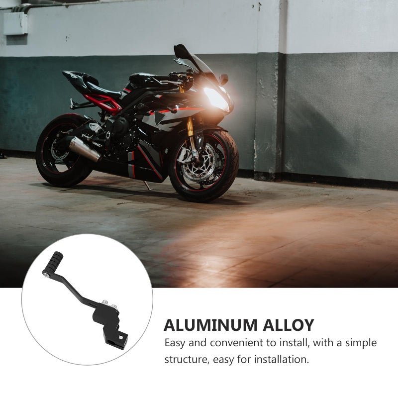 Aluminum Alloy Heel Toe Gear Shifter Lever Black CNC Replacement for Motorcycle - Image 4