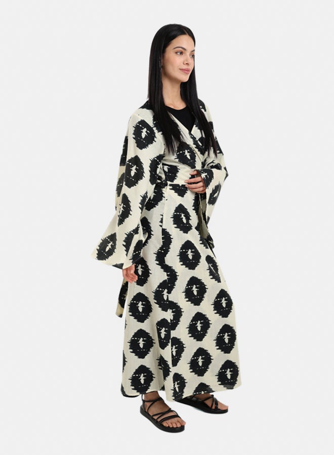 Clue Wrap Up Printed Maxi Dress - Image 5