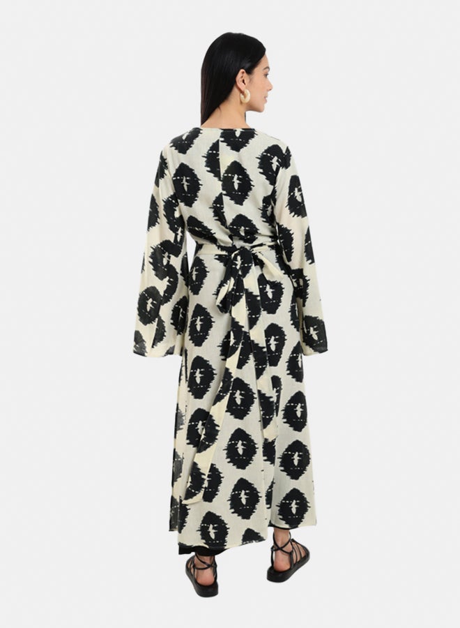 Clue Wrap Up Printed Maxi Dress - Image 3