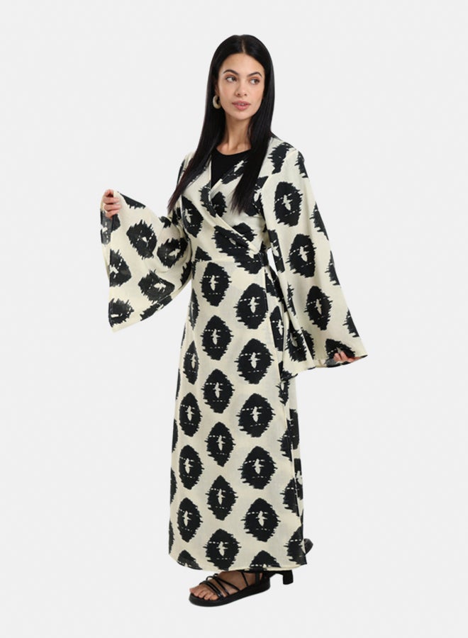 Clue Wrap Up Printed Maxi Dress - Image 2
