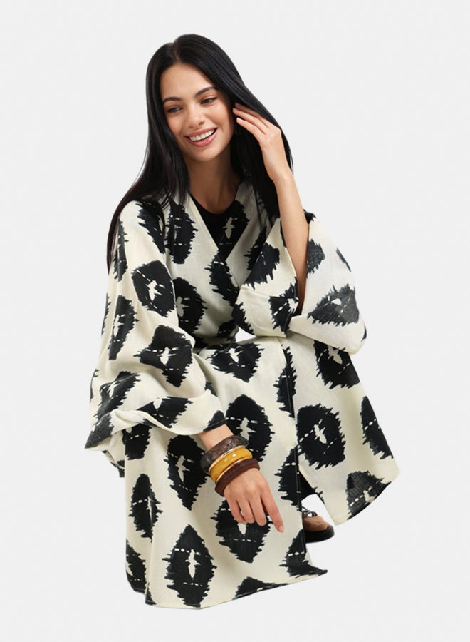 Clue Wrap Up Printed Maxi Dress - Image 4