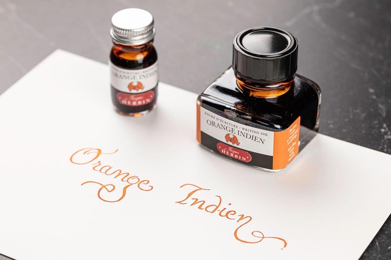 Jacques Herbin Herbin Jacques 13057T- 30ml Bottle of Ink for Fountain Pens and Rollerball Pens - Orange Indien - Image 4