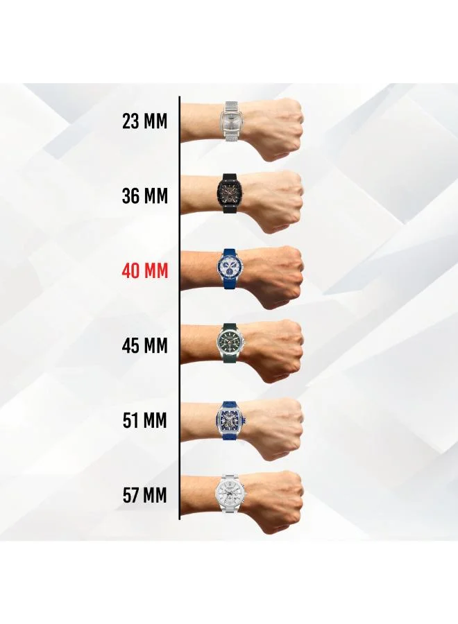 Quantum  Men's Silicone Analog Watch HNG1282.339 - 43.5 mm for Men | Best Price UAE