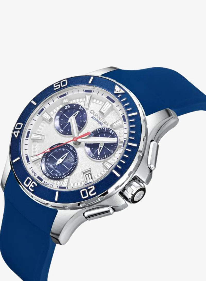 كوانتوم Men's Silicone Analog Watch HNG1282.339 - 43.5 mm