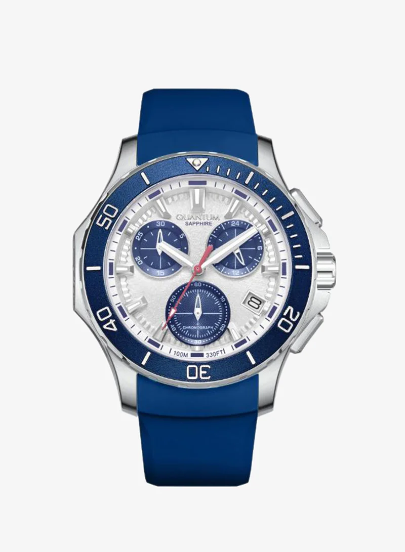 كوانتوم Men's Silicone Analog Watch HNG1282.339 - 43.5 mm