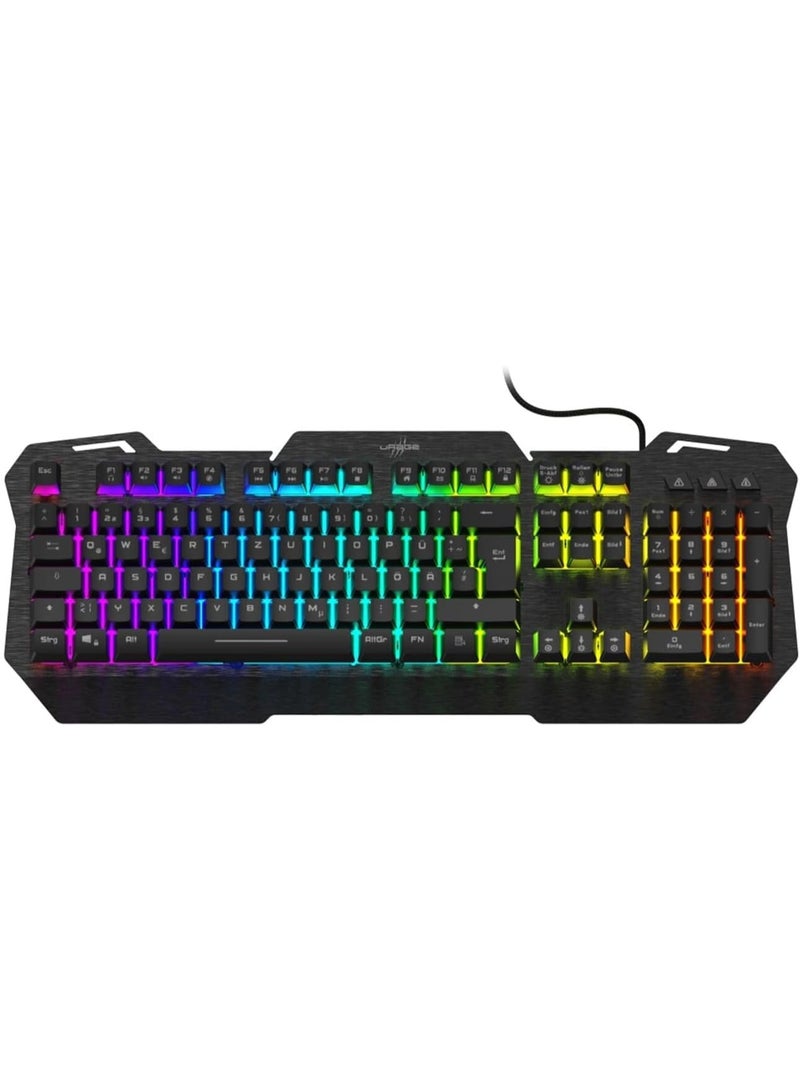 uRage Metal Gaming Keyboard Exodus 450 Illuminated - Black - Image 3