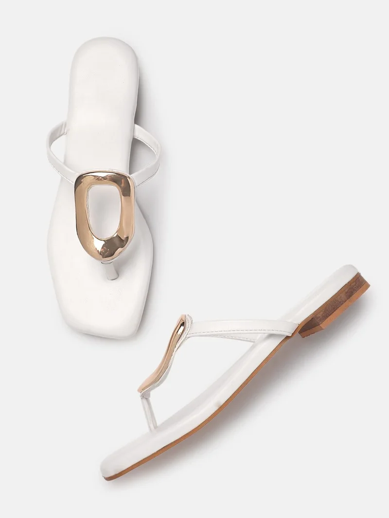 ZORIWORLD AURA White Flats for Women Perfect for Parties & Special Events