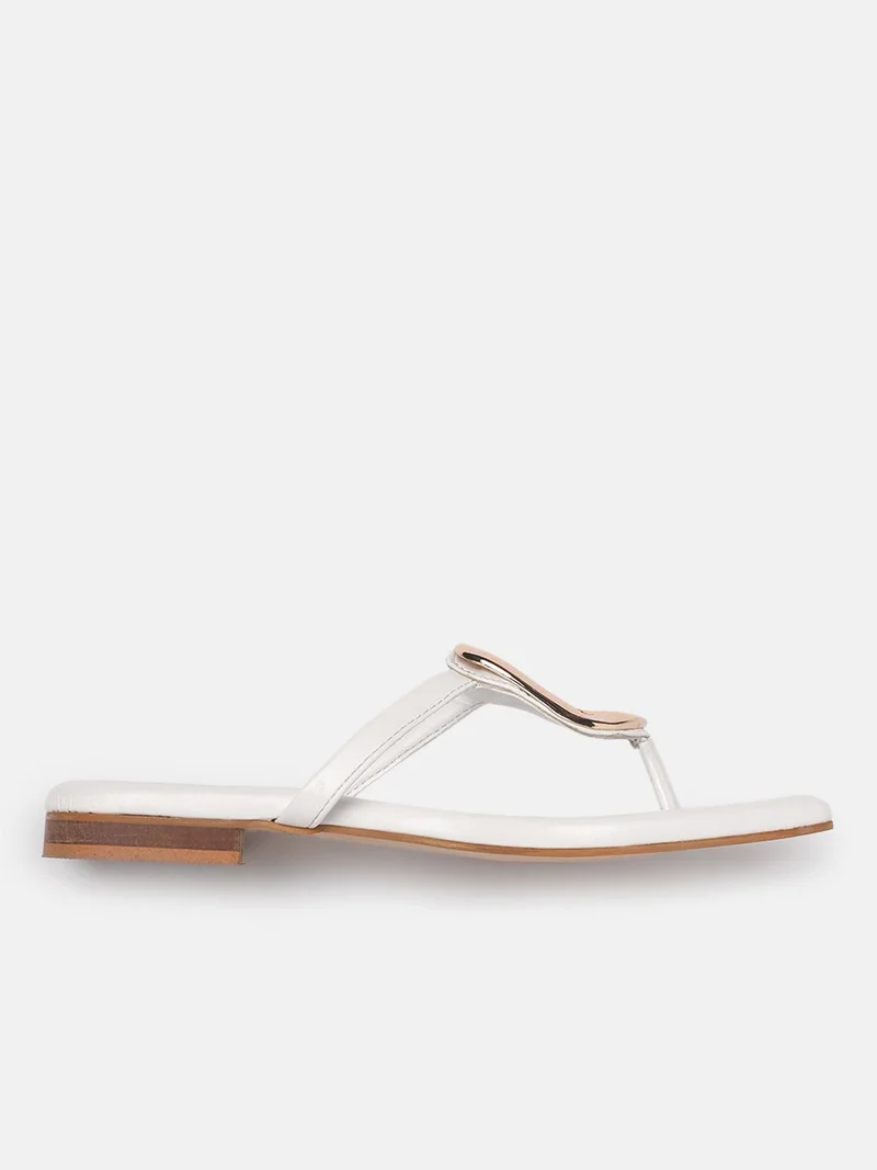 ZORIWORLD AURA White Flats for Women Perfect for Parties & Special Events