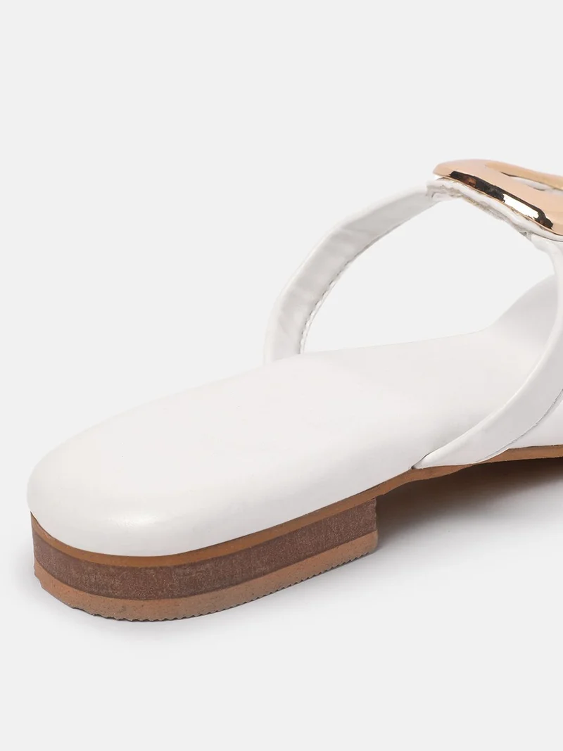 ZORIWORLD AURA White Flats for Women Perfect for Parties & Special Events