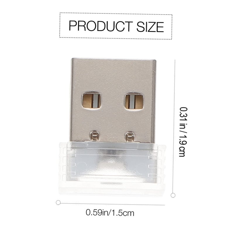 4pcs USB Ice Car Atmosphere Lights Low Power Consumption Soft Glow for Home Hotel and Vehicle Use - Image 3
