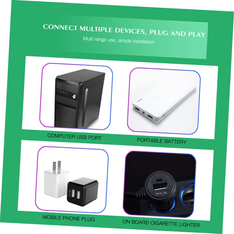 4pcs USB Ice Car Atmosphere Lights Low Power Consumption Soft Glow for Home Hotel and Vehicle Use - Image 5