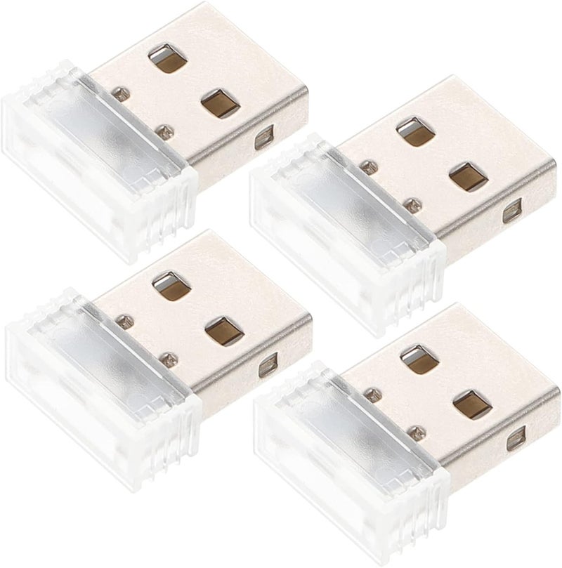 4pcs USB Ice Car Atmosphere Lights Low Power Consumption Soft Glow for Home Hotel and Vehicle Use - Image 1