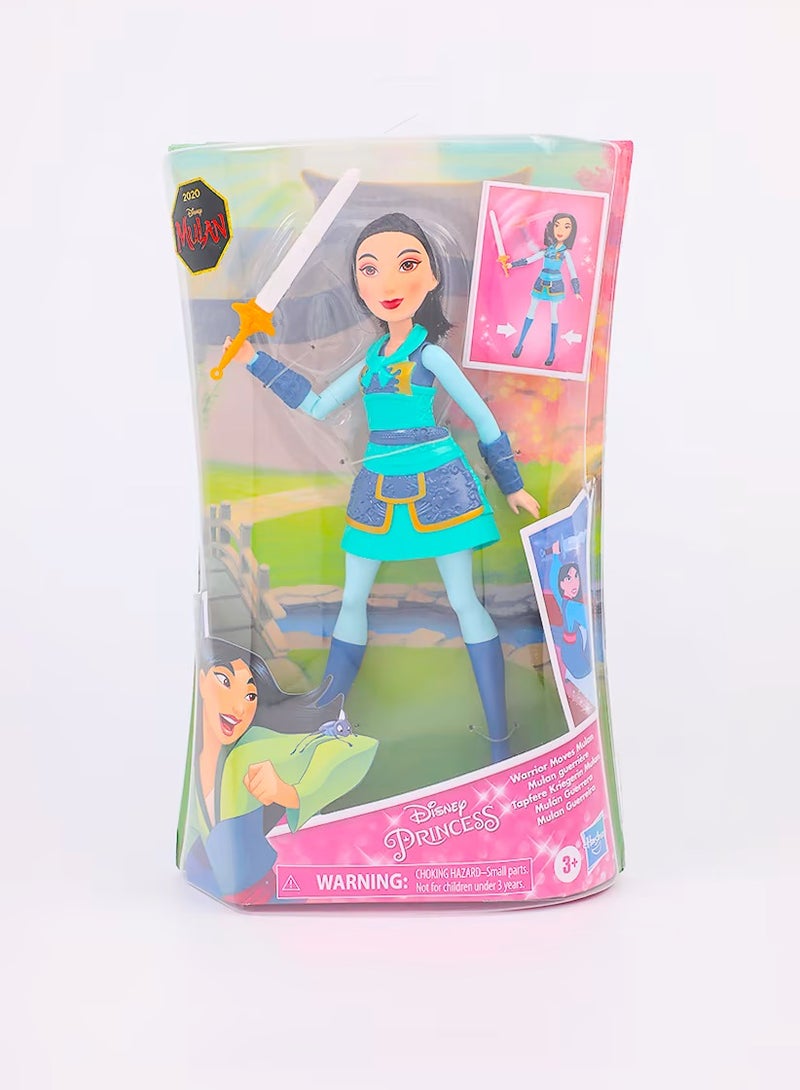 Hasbro Warrior Moves Mulan Doll, Blue Combo